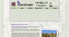 Desktop Screenshot of anandascapes.com