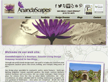Tablet Screenshot of anandascapes.com
